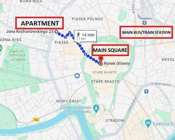 Trendy Apartment Kochanowskiego Street Krakow Luaran gambar
